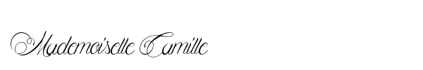 Mademoiselle Camille font preview